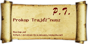 Prokop Trajánusz névjegykártya